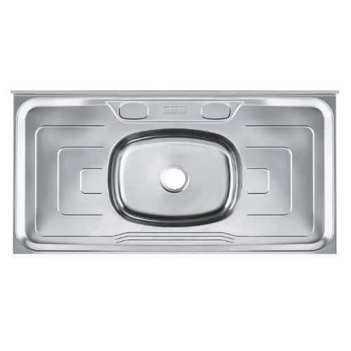 Pia Bella com 1 Cuba Inox de 100 x 53cm